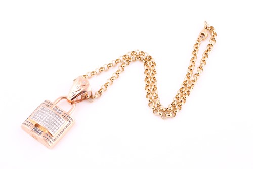 Lot 134 - A 9ct 16" belcher chain, the clasp marked 375,...