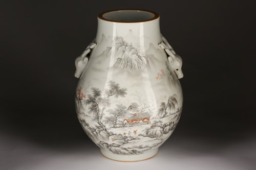 Lot 137 - After Wang Xiaoting, a Chinese porcelain Hu...