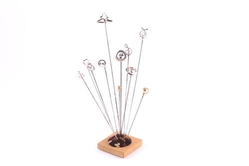 Lot 364 - Collection of hat pins, including two 9ct...