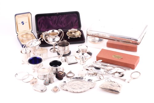 Lot 359 - A collection of silver items including...