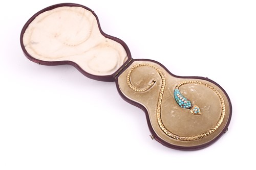 Lot 4 - A Victorian turquoise, seed pearl and garnet...