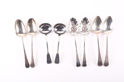 Lot 350 - A pair of berry spoons, London 1813 by Thomas...