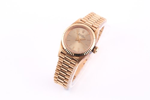 Lot 417 - A Rolex Ladies Oyster Perpetual 24mm with an...