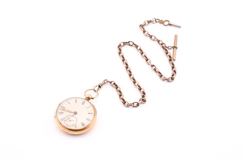 Lot 387 - A mid Victorian 18 carat gold open faced...