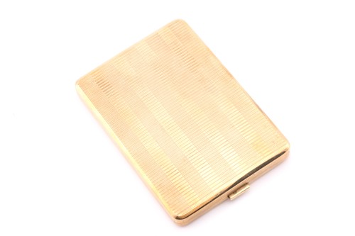 Lot 298 - An Austrian yellow precious metal rectangular...