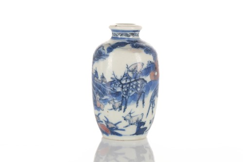 Lot 170 - A Chinese porcelain miniature vase, Republic...