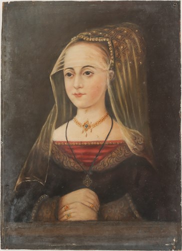 Lot 2 - 19th-century school, an oil on panel portrait...