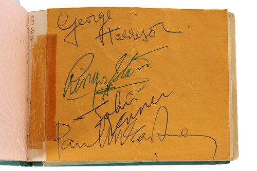 Lot 364 - The Beatles: an early 1960s autograph book,...