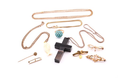 Lot 51 - A group lot including four Victorian and later...