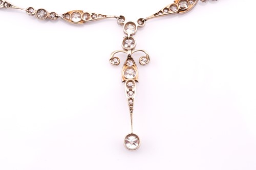 Lot 129 - A late Victorian diamond demi-parure, circa...