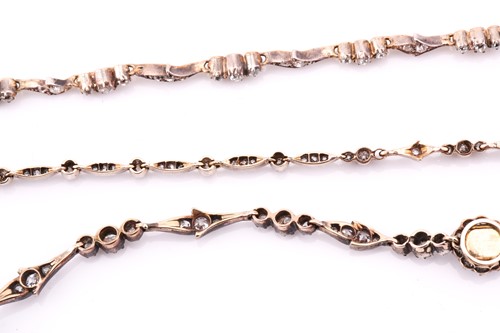 Lot 129 - A late Victorian diamond demi-parure, circa...