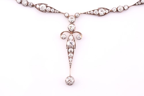 Lot 129 - A late Victorian diamond demi-parure, circa...