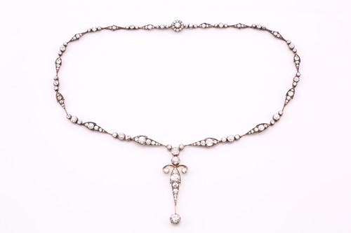 Lot 129 - A late Victorian diamond demi-parure, circa...