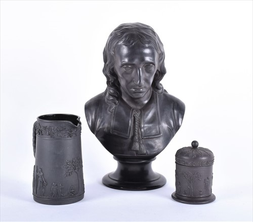 Lot 272 - A late 19th century Wedgwood black basalt...