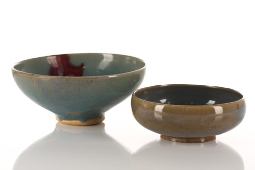 Lot 162 - A Chinese Jun ware bowl, the interior with a...