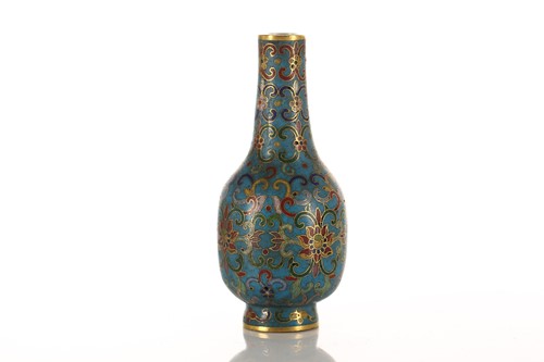 Lot 96 - A small Chinese cloisonne enamel mallet shaped...