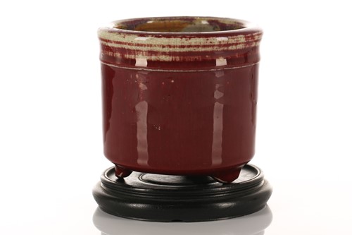 Lot 177 - A Chinese sang de boeuf bitong, Qing, 19th...