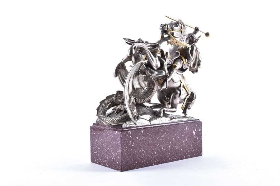 Lot 225 - A fine 19thÂ centuryÂ white metal figure group...
