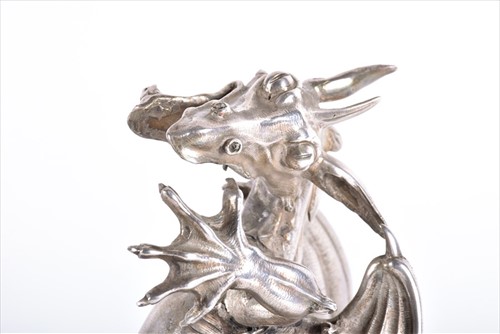 Lot 225 - A fine 19thÂ centuryÂ white metal figure group...