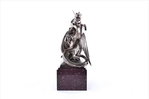 Lot 225 - A fine 19thÂ centuryÂ white metal figure group...