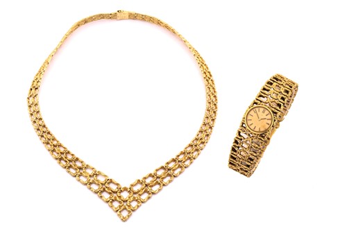 Lot 65 - A Gilbert Albert designed for Omega necklace...