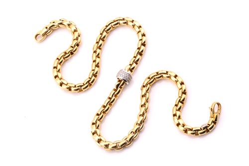 Lot 110 - An 18ct yellow gold 'Eka' necklace, with...