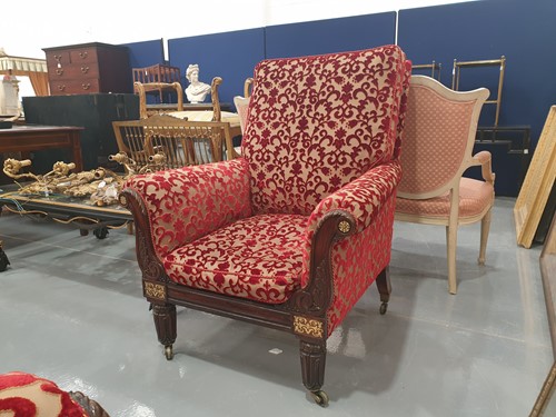 Lot 301 - A pair of George IV rosewood and brass inlaid...