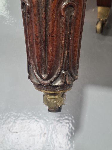 Lot 301 - A pair of George IV rosewood and brass inlaid...