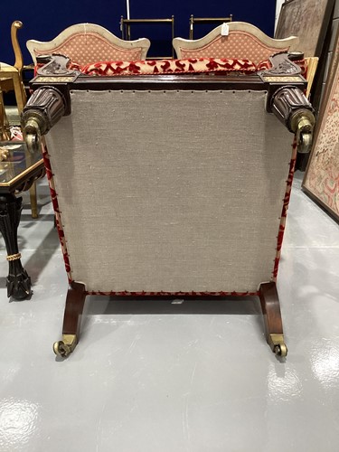 Lot 301 - A pair of George IV rosewood and brass inlaid...