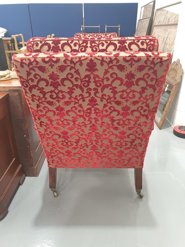 Lot 301 - A pair of George IV rosewood and brass inlaid...