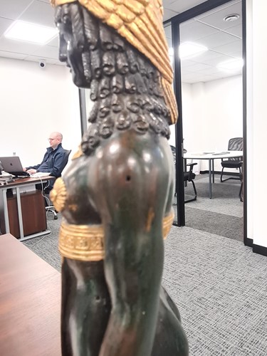 Lot 368 - A fine pair of Retour D’ Egypte ormolu and...