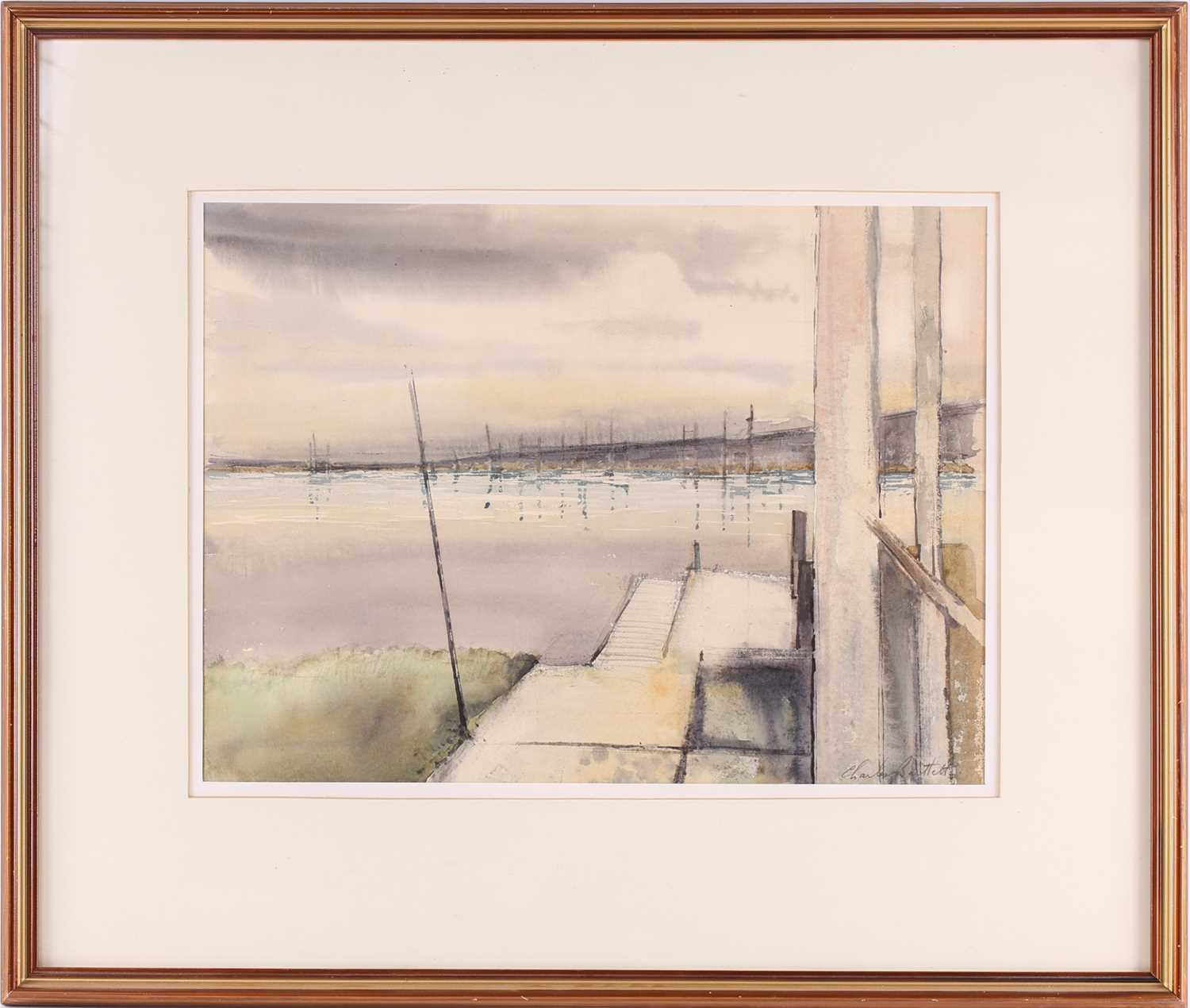 Lot 20 - Charles Bartlett (1921 - 2014) 'The Slipway',...
