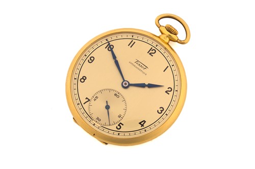 Lot 502 - A Tissot Antimagnetique keyless wound movement,...