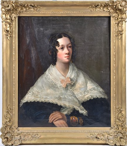 Lot 77 - British School, 19th century portrait of a...