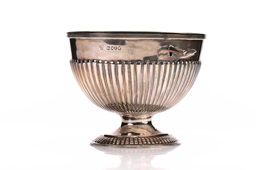 Lot 595 - A Victorian silver oval tea caddy, the hinged...