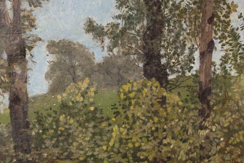 Lot 11 - Hans Sandreuter (1850-1901) Swiss, a woodland...