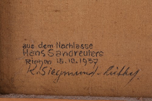 Lot 11 - Hans Sandreuter (1850-1901) Swiss, a woodland...