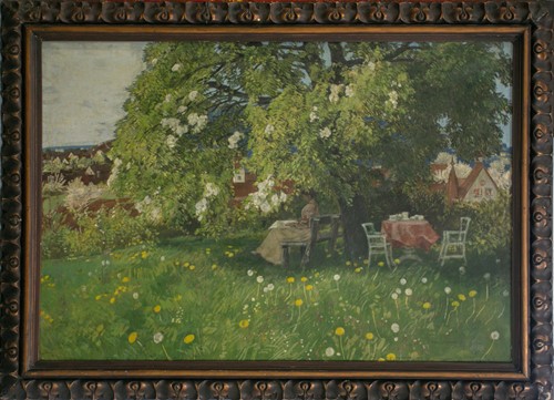 Lot 59 - Hans Sandreuter (1850-1901) Swiss, a lady...