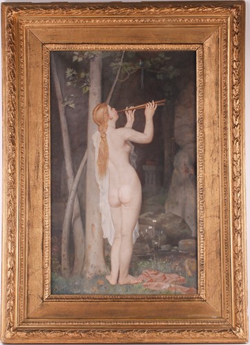 Lot 41 - Swiss School (late 19th century), a blonde...
