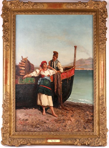 Lot 31 - Pietro Gabrini (1856-1926) Italian, a couple...