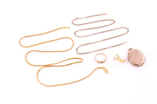 Lot 228 - A single stone simulated pearl pendant in...