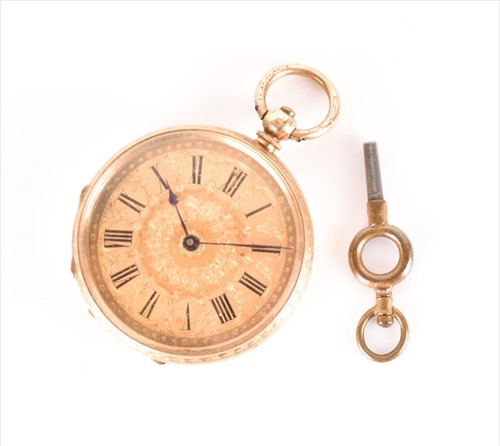 Lot 436 - A late 19th century Continental 18ct yellow...