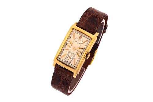 Lot 503 - A Hamilton W co. hand-wound 14kt gold...