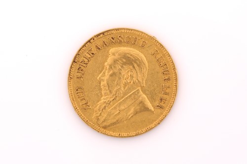 Lot 469 - A South African one pond coin; dated 1894.