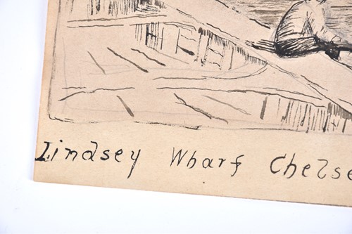 Lot 62 - Walter Greaves (1846-1930), 'Lindsey Wharf,...
