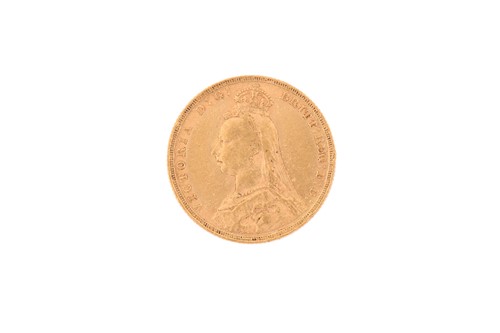 Lot 446 - A Queen Victoria full sovereign gold coin,...