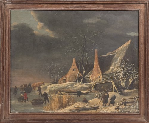 Lot 105 - Continental School, 19th century depicting a...