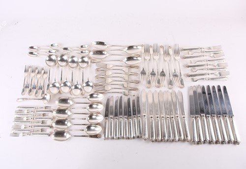 Lot 536 - A Mappin & Webb canteen of silver cutlery of...