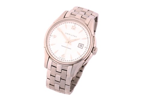 Lot 494 - A Hamilton Jazzmaster Viewmatic with a steel...
