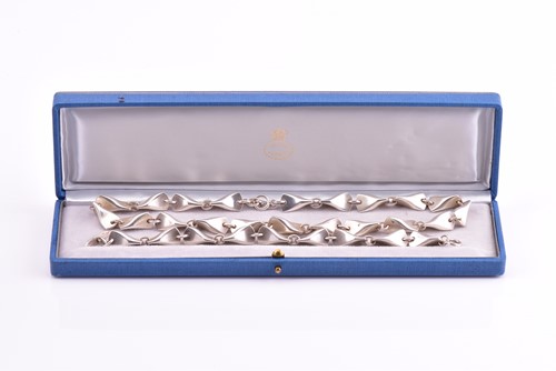 Lot 12 - Georg Jensen - a necklace and matching...